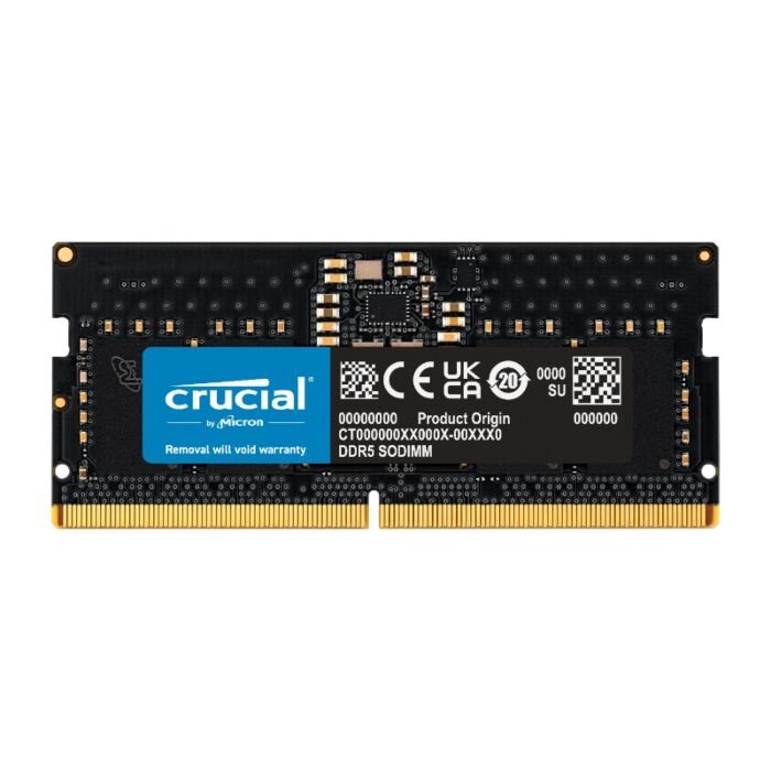 Crucial 8GB 4800MHz DDR5 SODIMM Notebook Memory