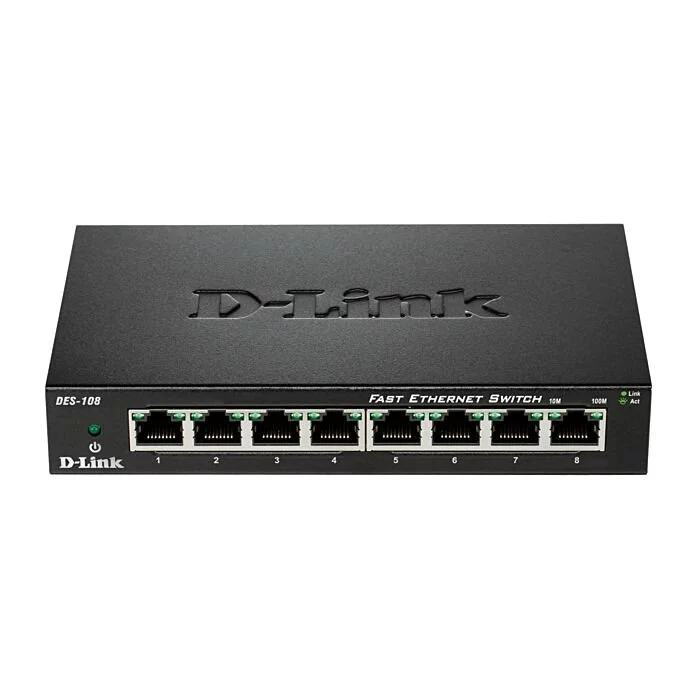 D-Link 8-Port Fast Ethernet Unmanaged Desktop Switch