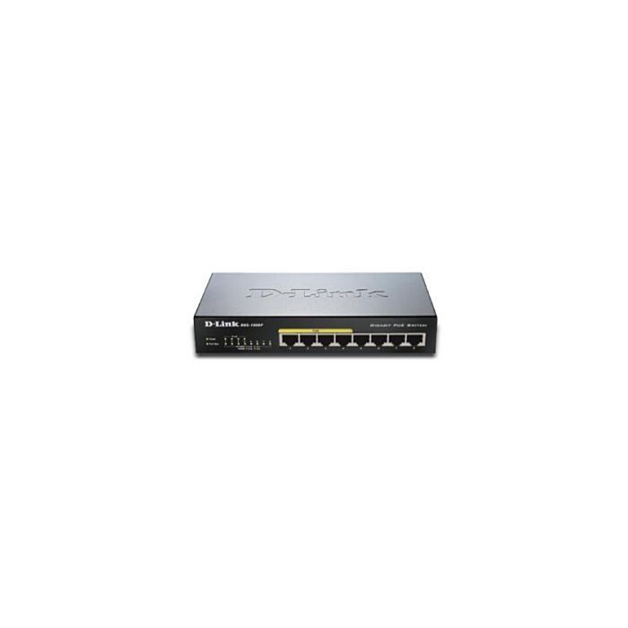 D-Link 8-Port 10/100/1000 Switch With 4-Port PoE