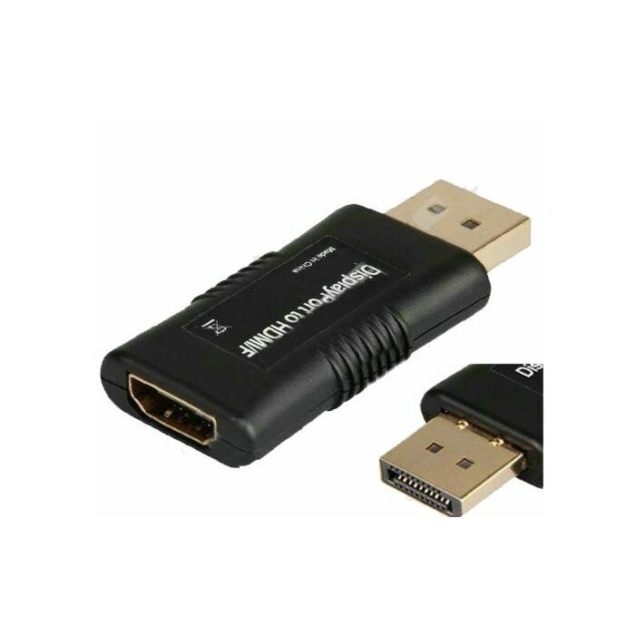 Display Port Male to HDMI Female Connect