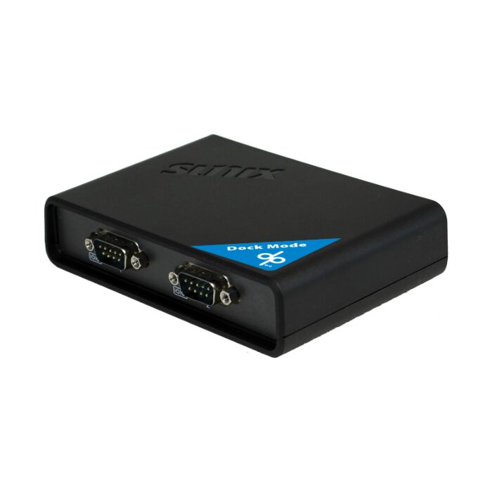 Sunix DevicePort Dock Mode Powered COM Ethernet enabled 2-port RS-232 Port Replicator