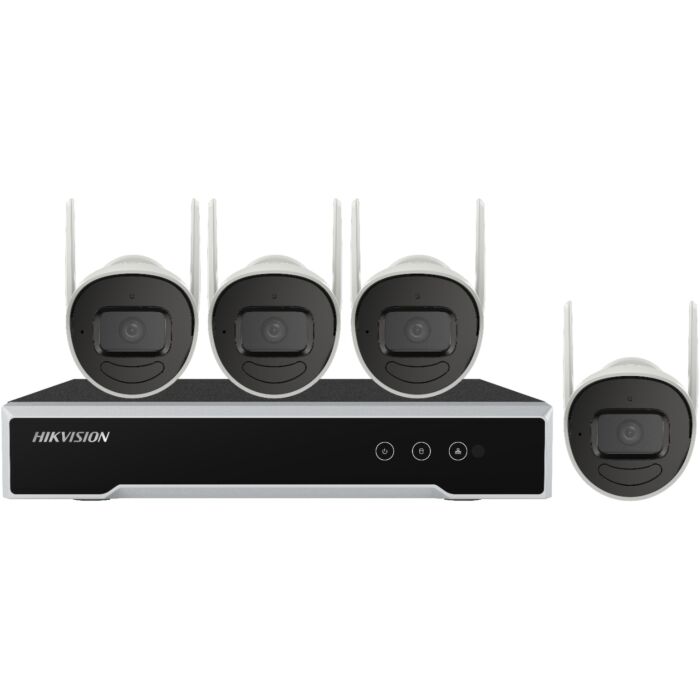 Hikvision 2MP WiFi bullet kit includes 4x DS-2CV1021G1-IDW & 1x DS-7104NI-K1