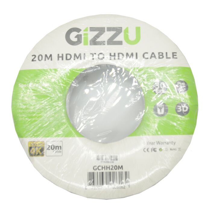 GIZZU High Speed V1.4 HDMI 20m Cable with Ethernet