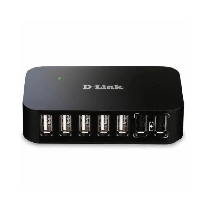 D-Link DUB-H7 USB 2.0 Type-B 480 Mbit/s Black