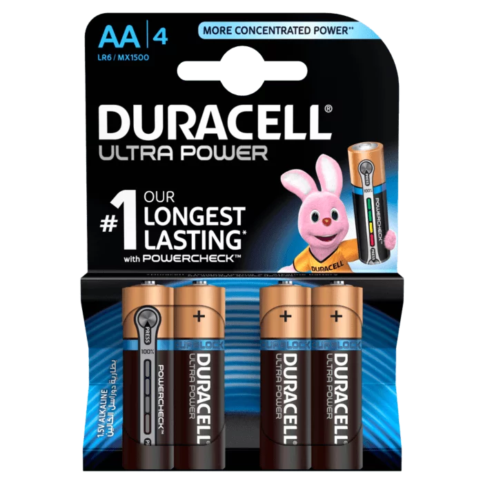 Duracell Ultra AA Blister Pack 4