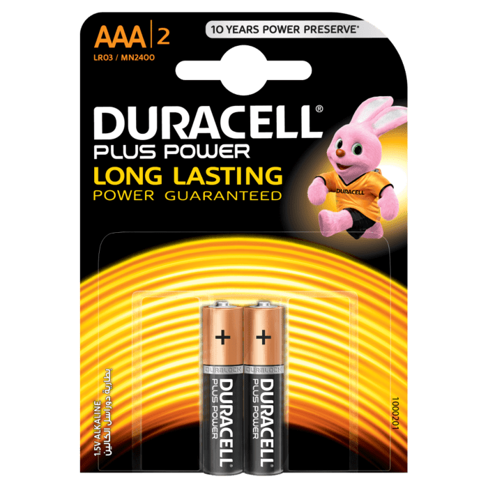 Duracell Plus AAA Blister Pack 2