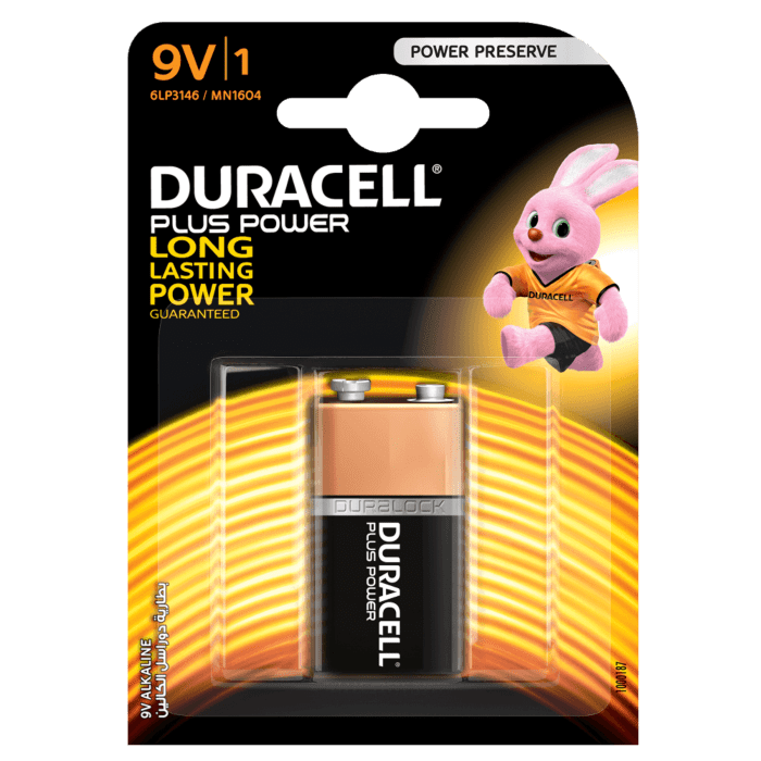 Duracell Plus 9V Blister Pack
