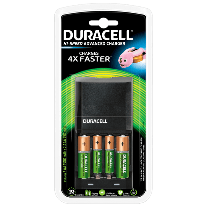 Duracell Charger 2AA & 2AAA Included