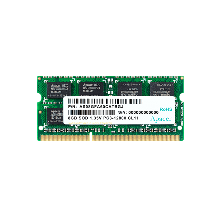 Apacer DDR3 8GB 1600 MHz SO-DIMM Memory