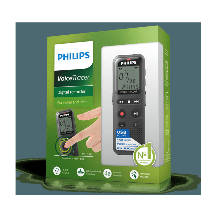 Philips Dictation Device 4GB Mem USB to PC Personal Notes