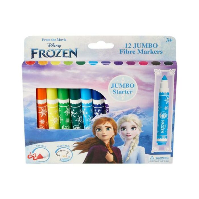 Frozen 12 Jumbo Fibre Markers Multi