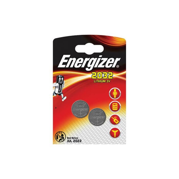 Energizer Lithium Coin 2032 Blister Pack 2