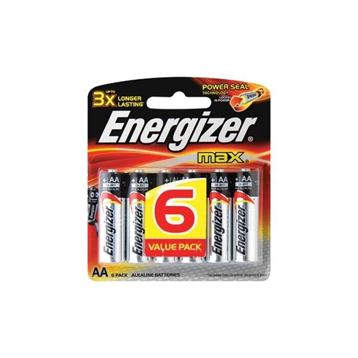 Energizer Alkaline Power AA Blister Pack 6