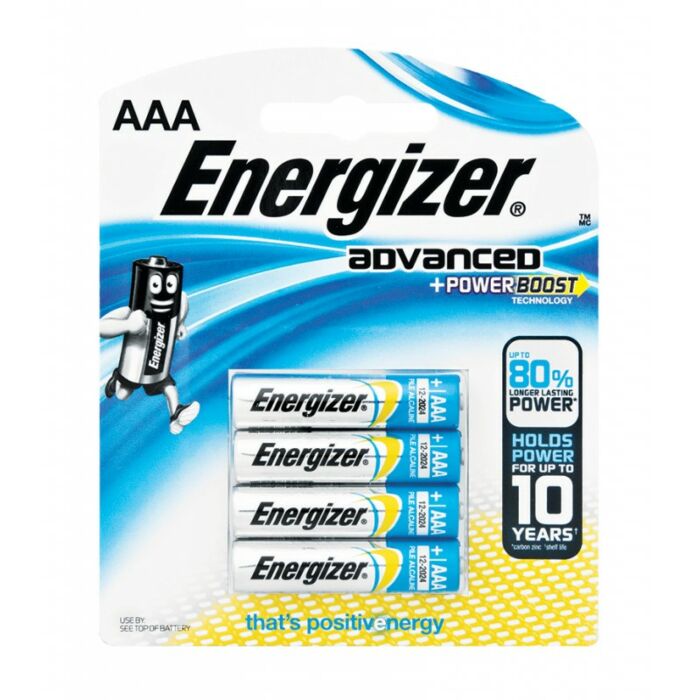 Energizer Advaned Range AAA Blister Pack 4