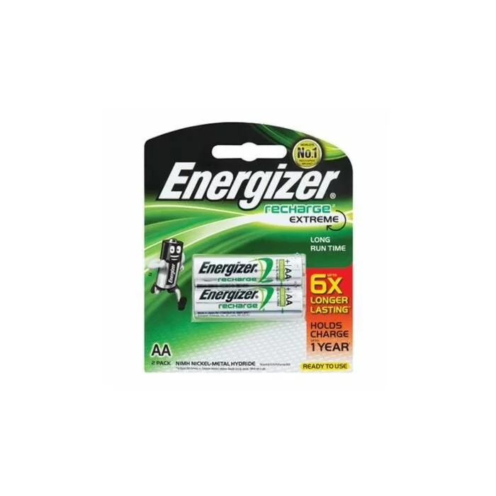 Energizer Recharge AA 2500mAh Blister Pack 2 