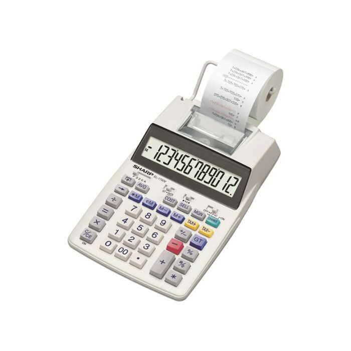 Sharp EL1750 Print Calculator 