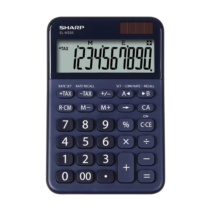 Sharp EL-M335B-BL 10 Digit Calculator Blue