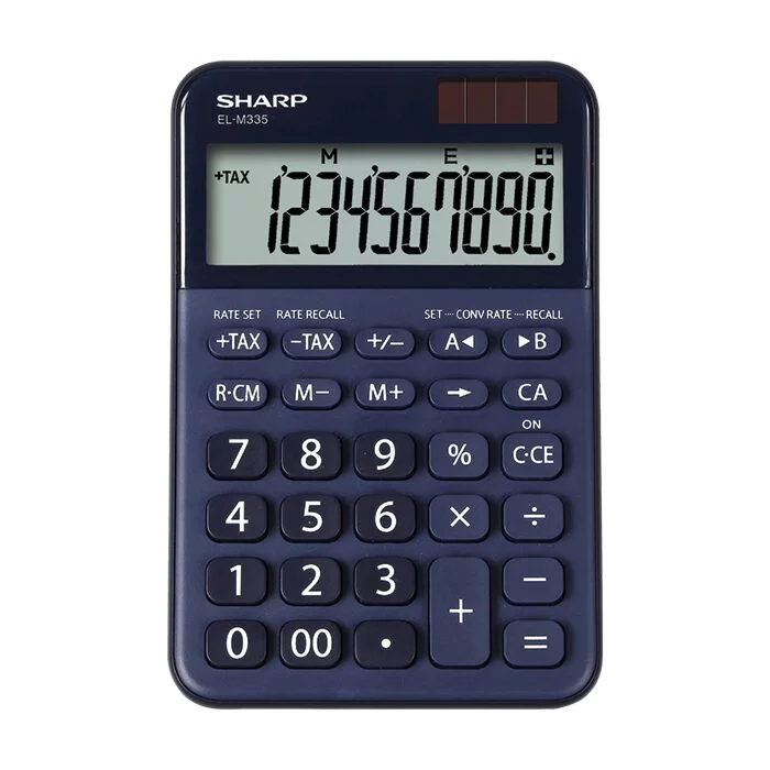 Sharp EL-M335B-BL 10 Digit Calculator Blue