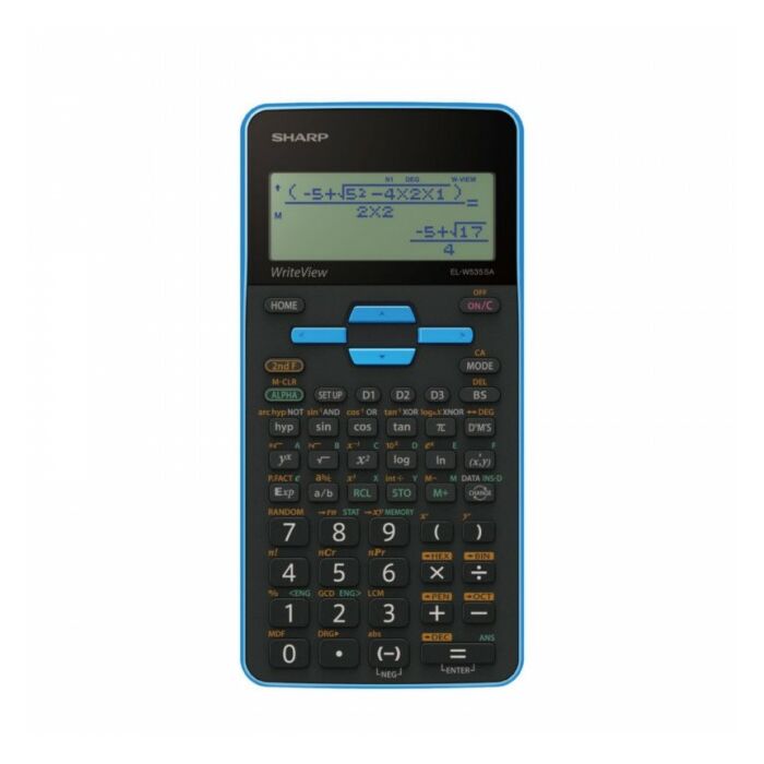 Sharp EL535 Scientific Calculator 330 Functions Blue