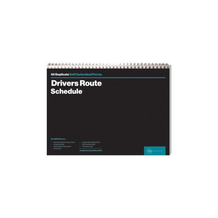 RBE Duplicate Drivers Trip Schedule (Landscape) A4