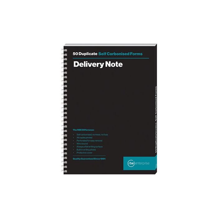 RBE Duplicate Easy Flip Delivery Note Book A5