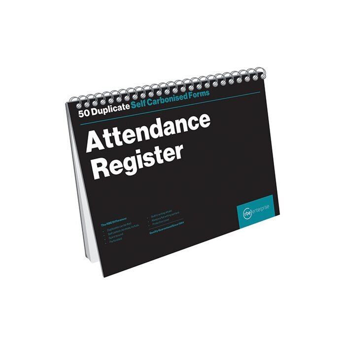 Attendance Register A4 (Spiral) Duplicate