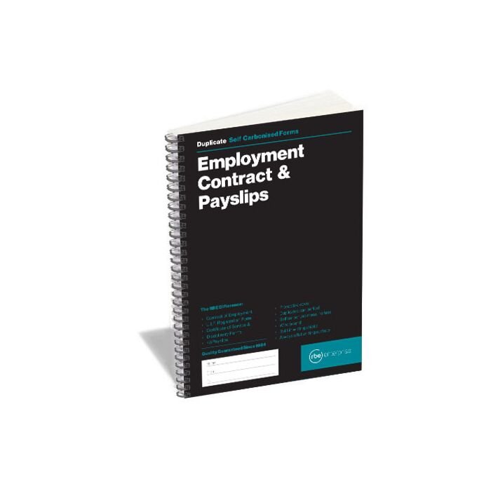 RBE Employment Contract & Payslip Book A5 (Spiral) Duplicate