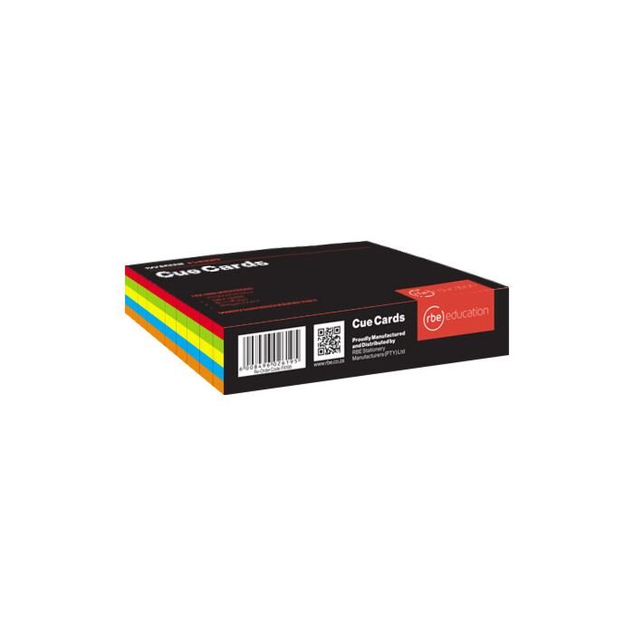 RBE Cue Cards Bright 125x75mm Ruled 100 sheets