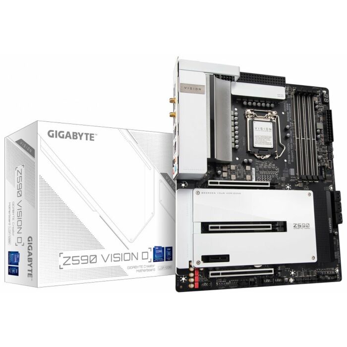 Gigabyte Z590 VISION D Z590 Express Chipset Gen 10/ 11 LGA 1200 ATX Motherboard