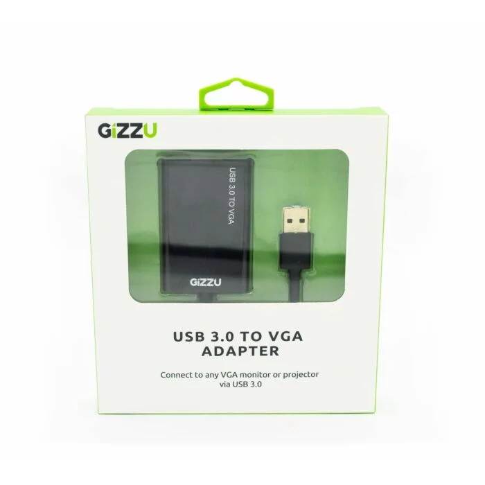 GIZZU USB3.0 to VGA Adapter - Black