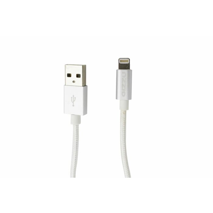 GIZZU Lightning 1.2m Braided Cable White