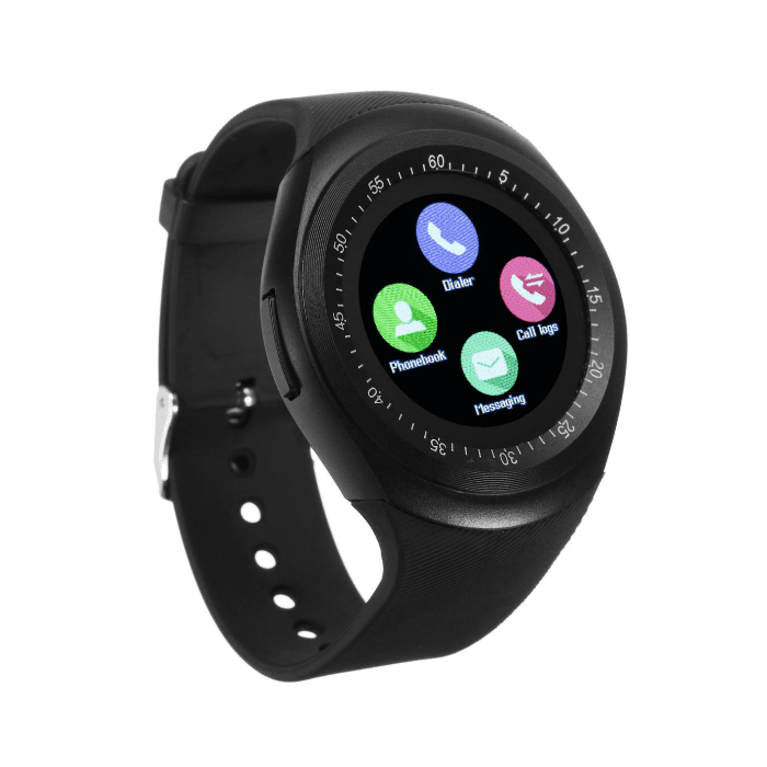 Geeko Y1S Unisex Bluetooth Round Smart Watch