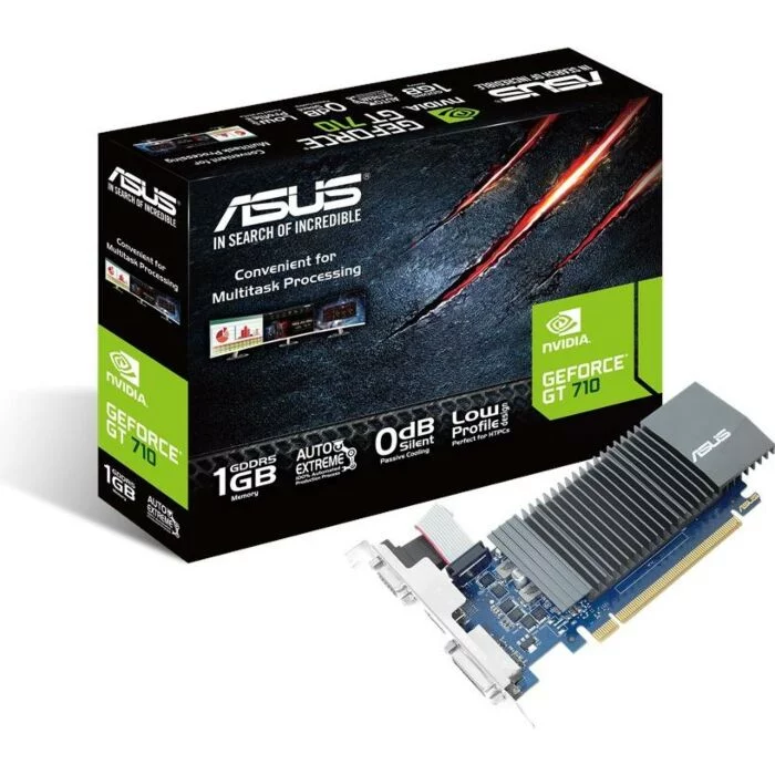 Asus nVidia Geforce GT710 1GB GDDR5 PCI-e 2.0 Graphics card VGA HDMI DVI