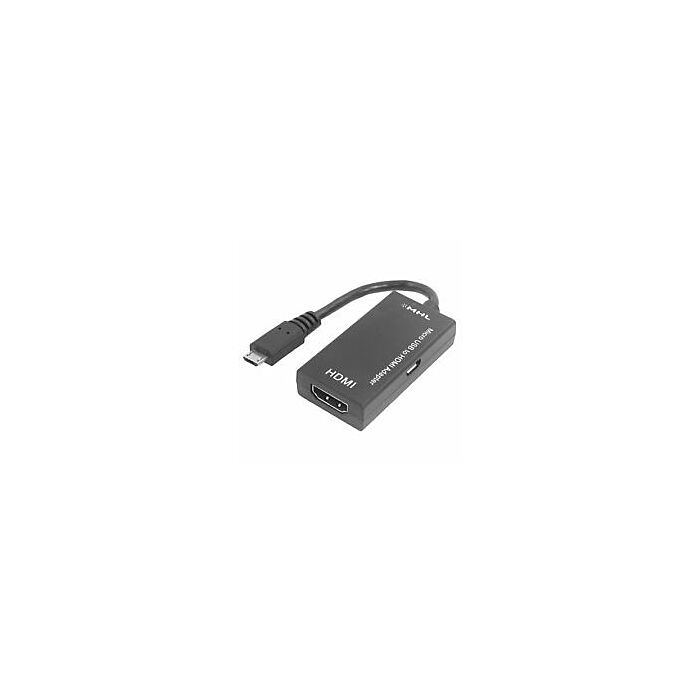 Micro USB Male To HDMI Female 10cm Cable