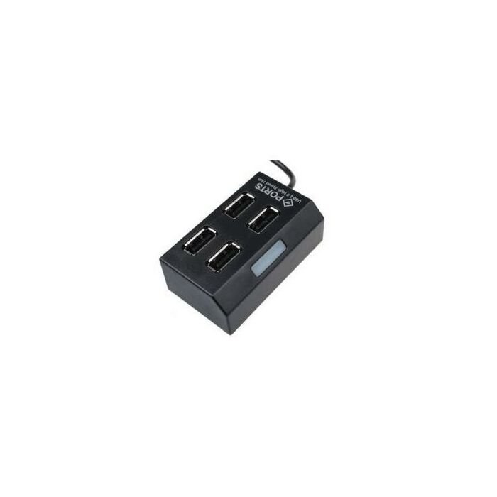 USB 4 Port Hub VER 2.0 Black