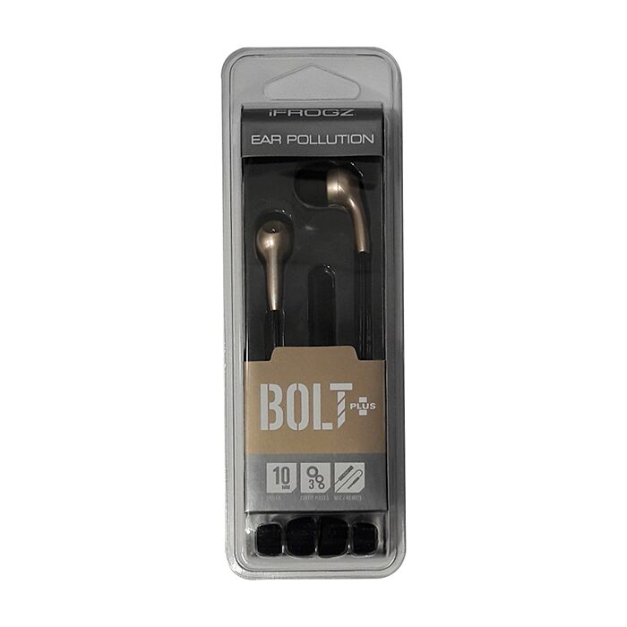 iFrogz Bolt Plus Earphones with Mic - Gold