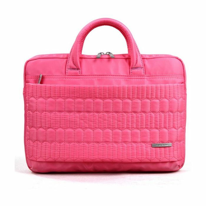 Kingsons 13.3 inch Pink shoulder laptop bag - Electra Series