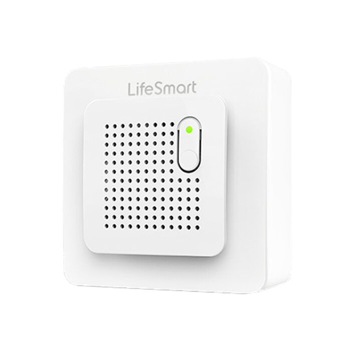 Lifesmart Flammable Gas Sensor with Built-in alarm - White