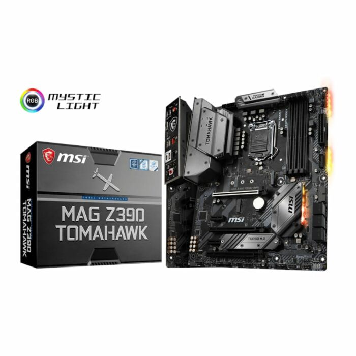 MSI - MAG Z390 Tomahawk LGA 1151 (Socket H4) Intel Z390 ATX Motherboard (Supports 9th / 8th Gen Intel Core)