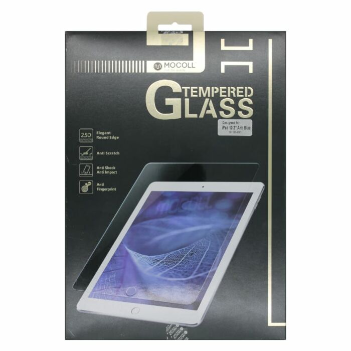 Mocoll 2.5D Tempered Glass Full Cover Screen Ipad Pro 10.2 Blue Clear