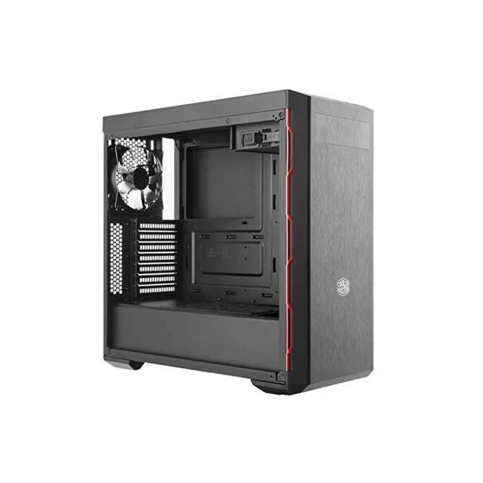 Cooler Master Masterbox MB600L ATX Sleek Brushed Black with Red Accent