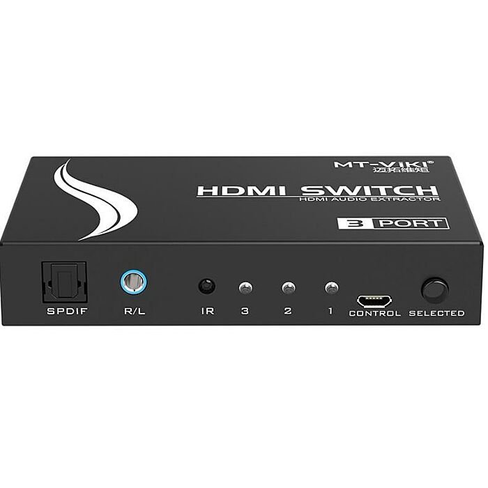 3 Port HDMI Switch with Audio