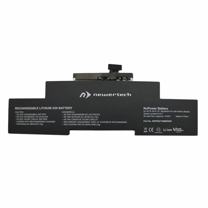 Newertech 95W Replacement Battery for 15 Macbook Pro with Retina Display (Mid 2012-Early 2013)
