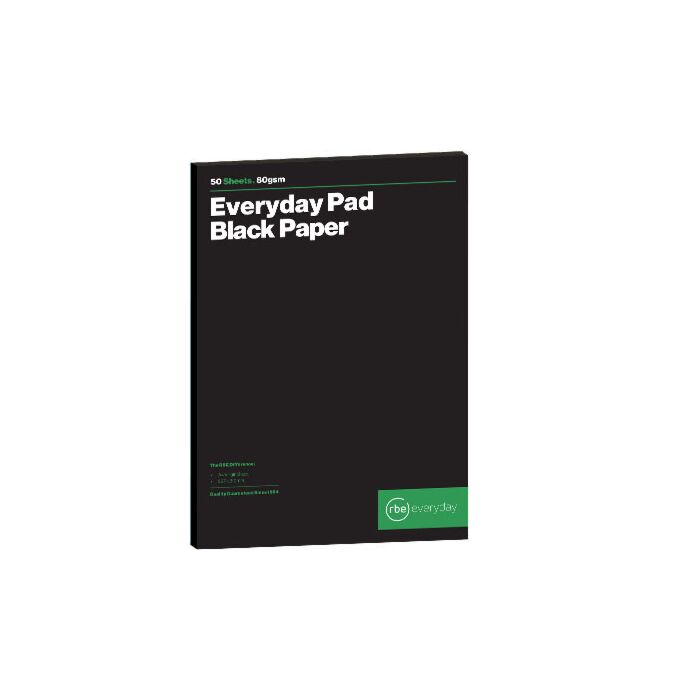 RBE Black Paper Pad A4 -50