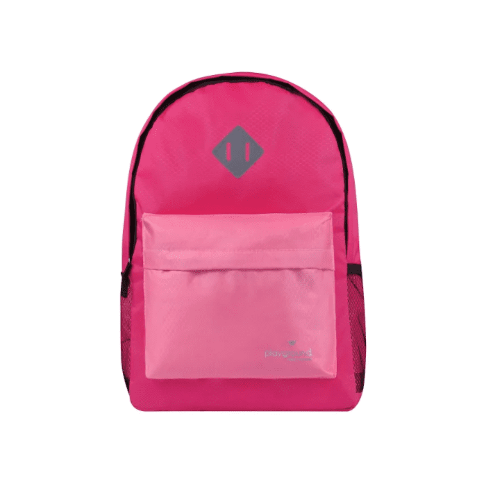 Playground Hometime Colourblock Backpack Fusia and Pink