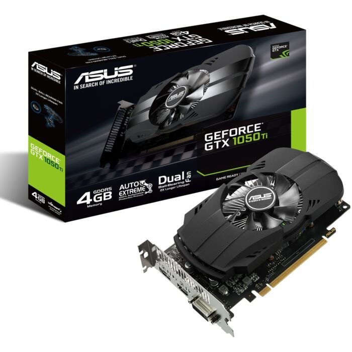Asus Phoenix Geforce GTX 1050 Ti 4GB GDDR5 PCI-e 3.0 x16 Graphics card