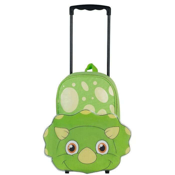 Playground Dino Trolley Backpack green