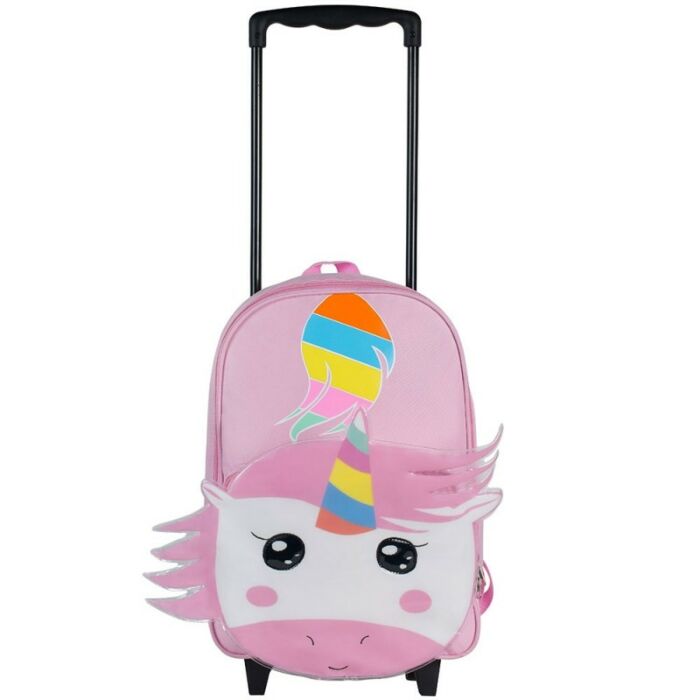 Playground Unicorn Trolley Backpack Pink