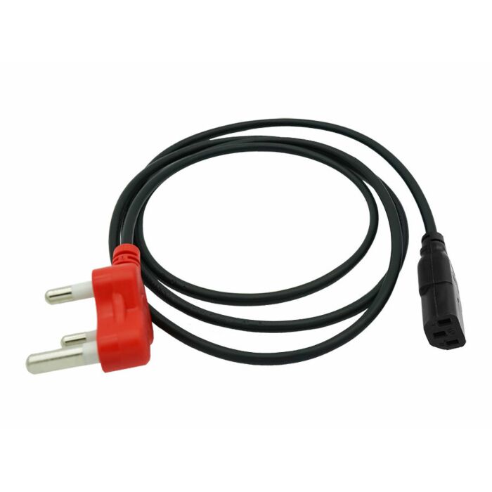 2m IEC Power Cord With Dedicated Plug Top
