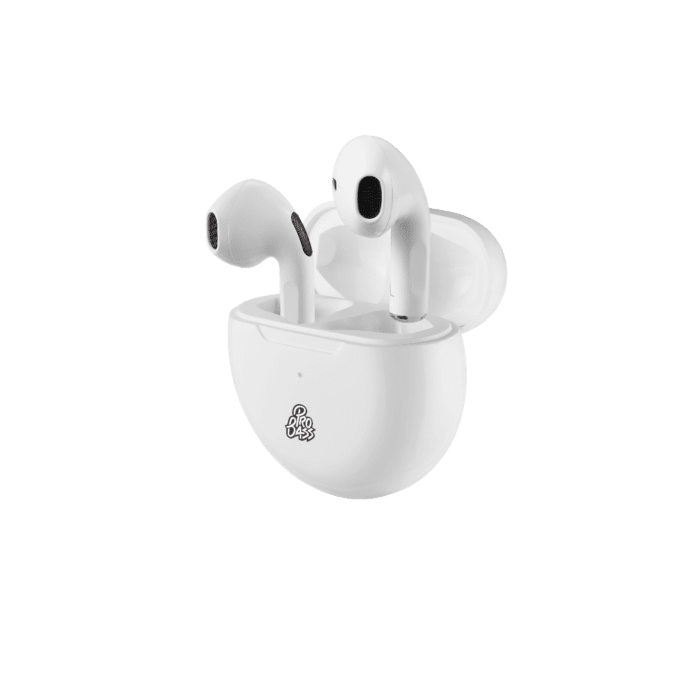 Pro Bass Future Series True Wireless Earphones with Charging Case - White